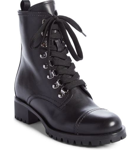 prada rubber booties|Prada combat boots women's.